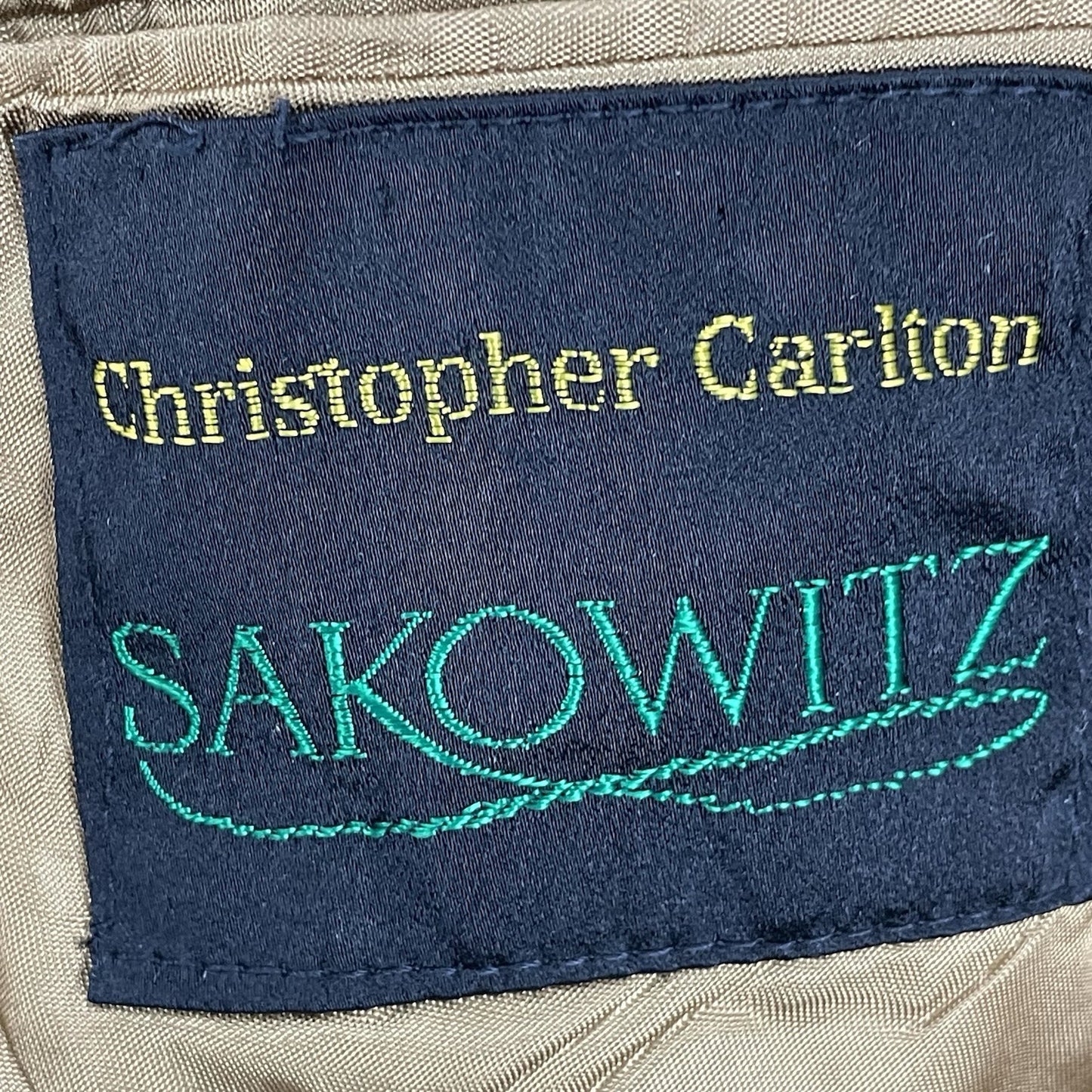 Sakowitz Christopher Carlton Tan 100% Camelhair 2 Button Blazer Sport Coat 43L