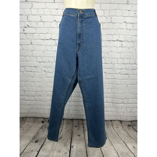 NWT Harbor Bay Athletic Stretch Fit Blue Medium Wash Mens Jeans Size (46X30)