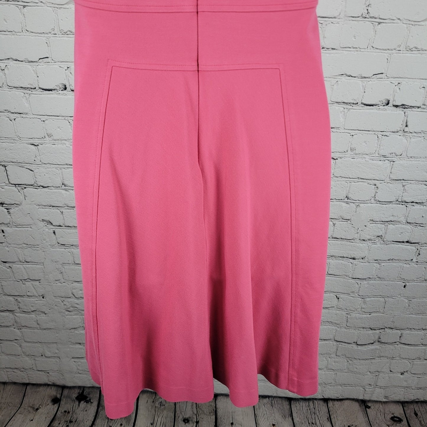 Brooks Brothers Pink Sleeveless Stretch Lined Knee Length A Line Dress Size 4