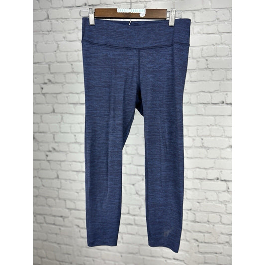 Outdoor Voices Blue Striped Elastic Waist Capri Active Leggings Size Medium M