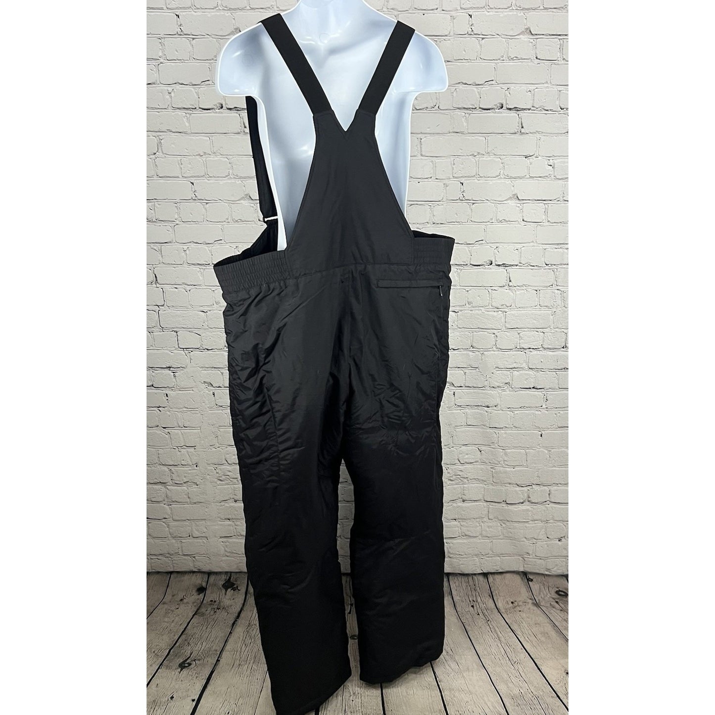 Pac Tech Performance Black Insulated Wide Leg Snow Ski Bib Men’s XXL