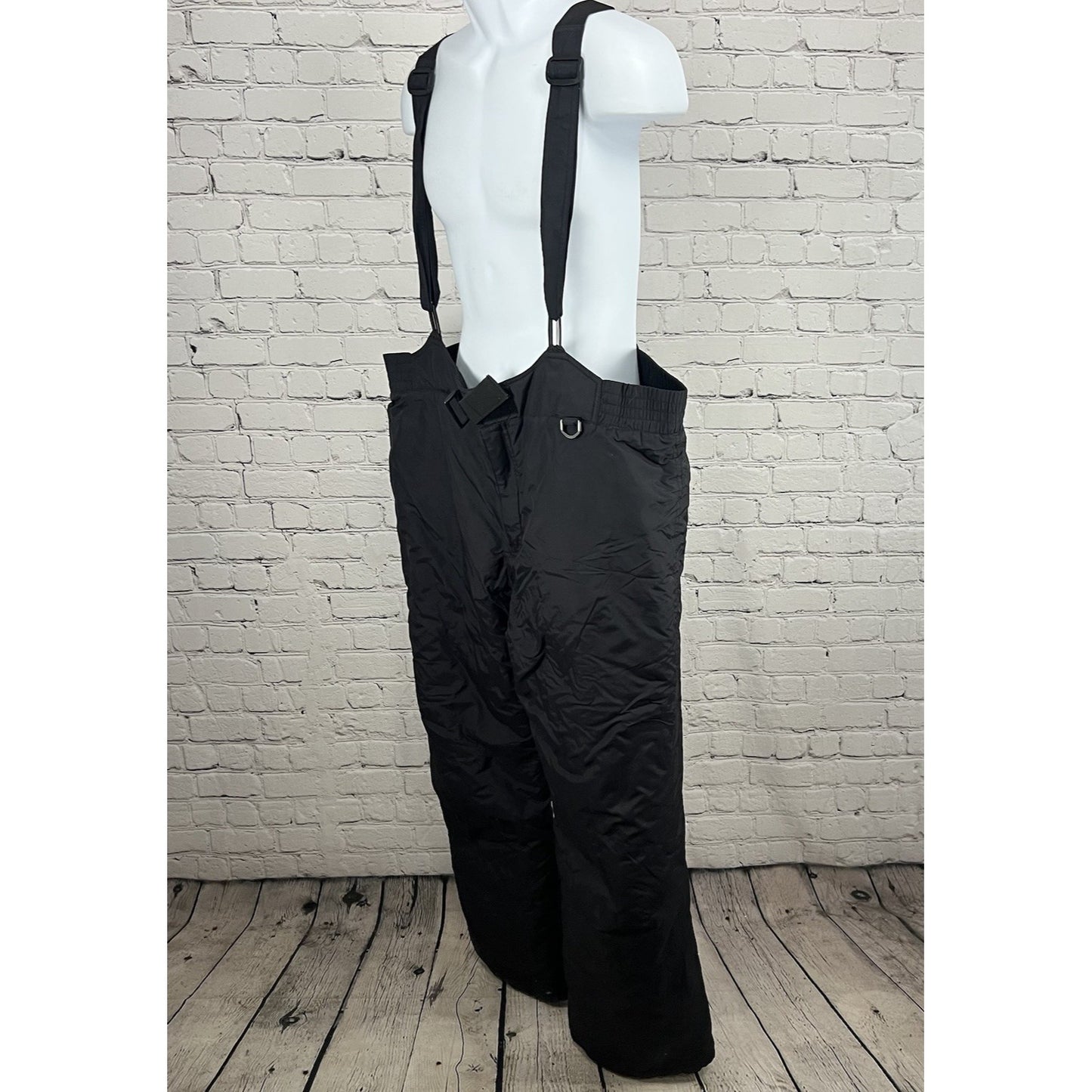 Pac Tech Performance Black Insulated Wide Leg Snow Ski Bib Men’s XXL
