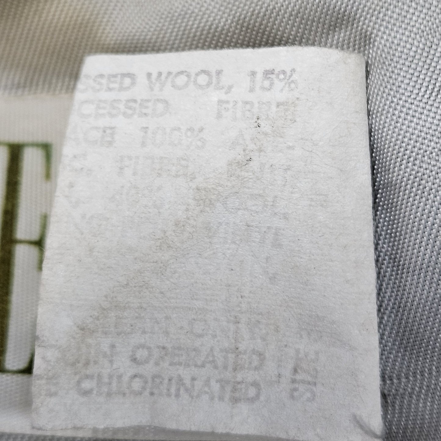 VTG Howe Green Wool Blend Varsity Letterman School Snap Point Collar Jacket 34