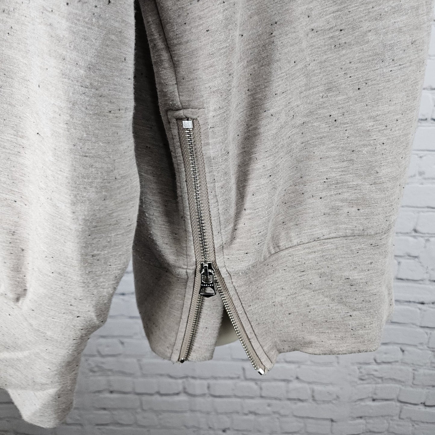 Varley Taupe Doublesoft Priya Longline Sweat  Pullover Sweatshirt Small S