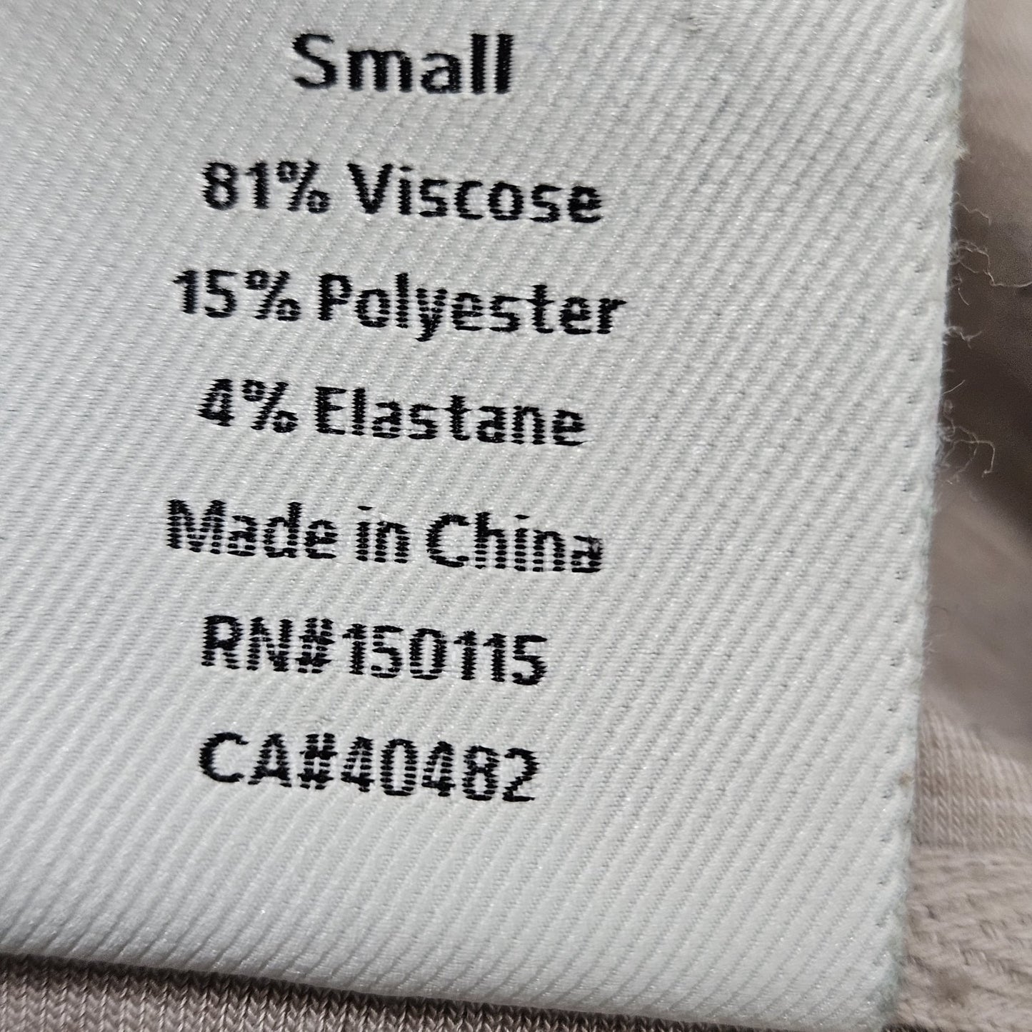Varley Taupe Doublesoft Priya Longline Sweat  Pullover Sweatshirt Small S