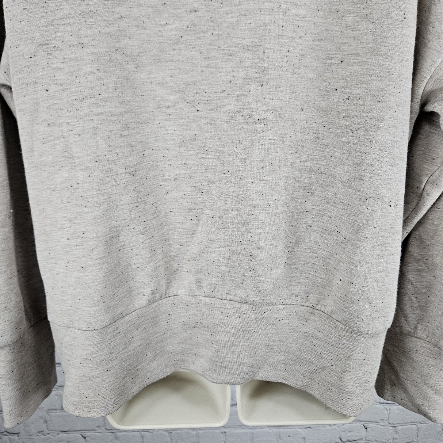 Varley Taupe Doublesoft Priya Longline Sweat  Pullover Sweatshirt Small S