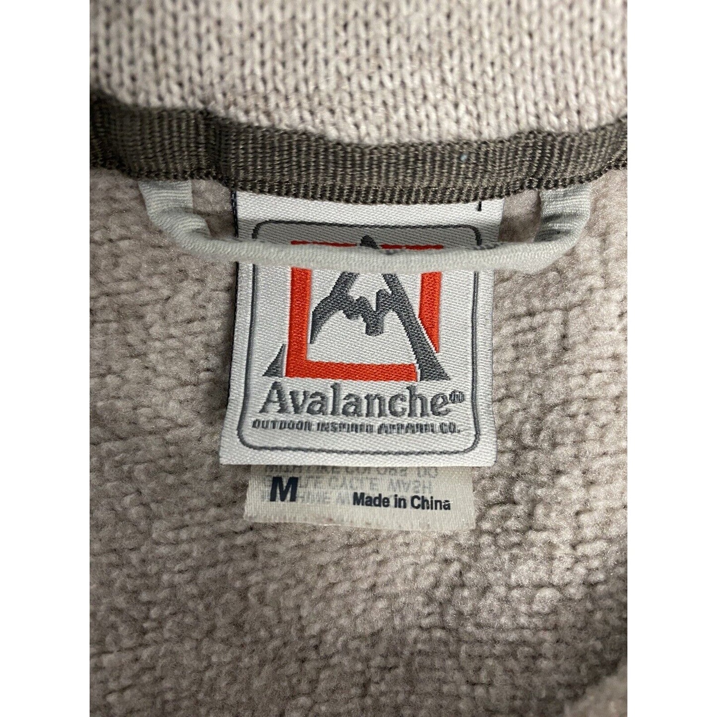 Avalanche Outdoor Apparel Brown 1/4 Zip Pullover Knit Sweatshirt Men’s M