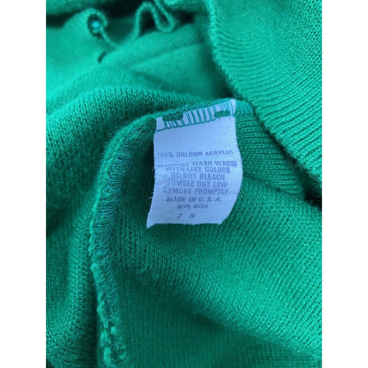 VTG Antigua Of Scottsdale Green V Neck Pullover Long Sleeve Knit Sweater Mens XL