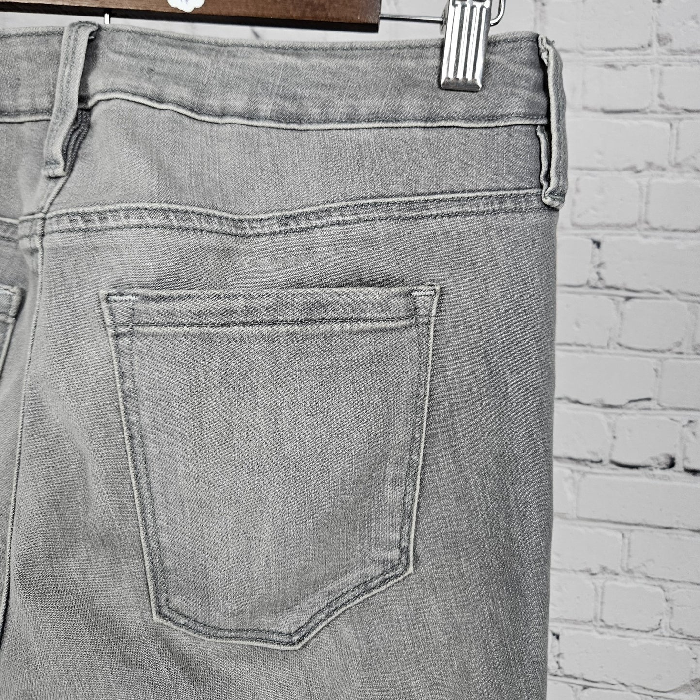 Athleta Grey Sculptek Denim Mid Rise Performance Skinny Jeans 4 (28x29.5)