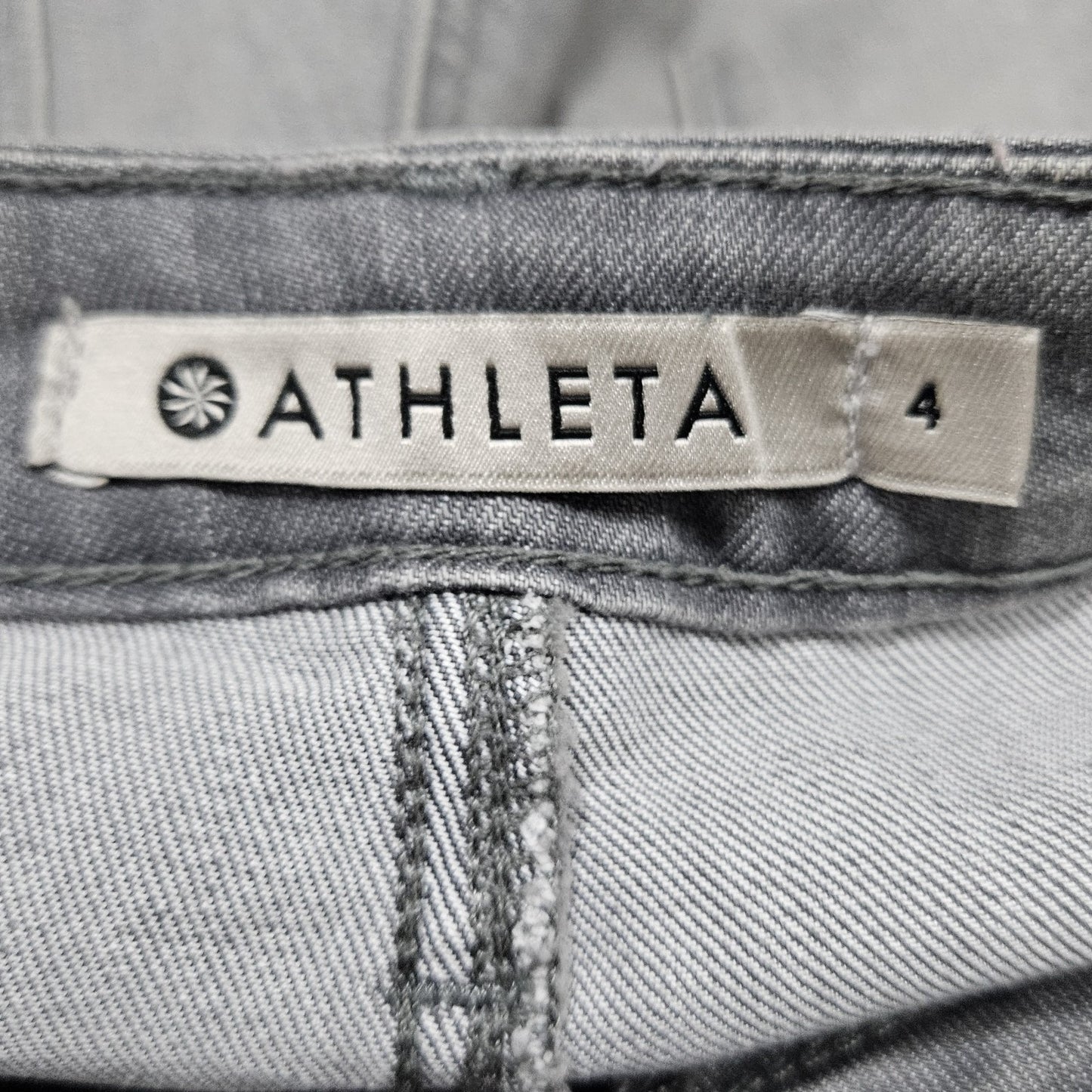 Athleta Grey Sculptek Denim Mid Rise Performance Skinny Jeans 4 (28x29.5)