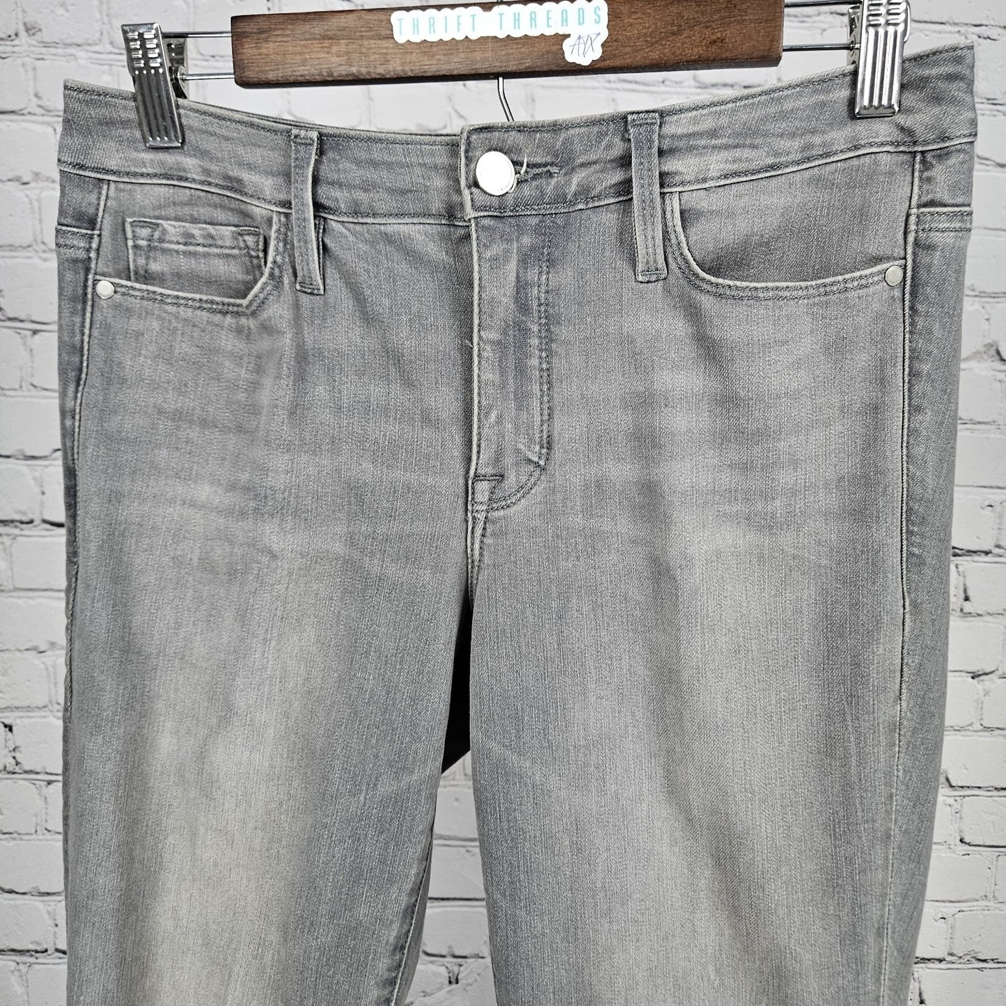 Athleta Grey Sculptek Denim Mid Rise Performance Skinny Jeans 4 (28x29.5)