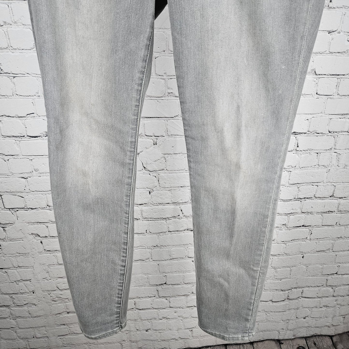 Athleta Grey Sculptek Denim Mid Rise Performance Skinny Jeans 4 (28x29.5)