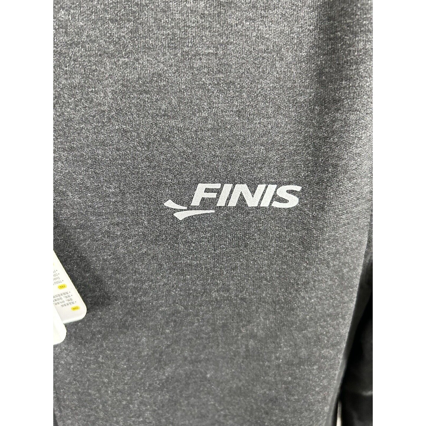 NWT Finis Tech Charcoal Warm Up Hooded Thumb Holes Full Zip Jacket Men’s M