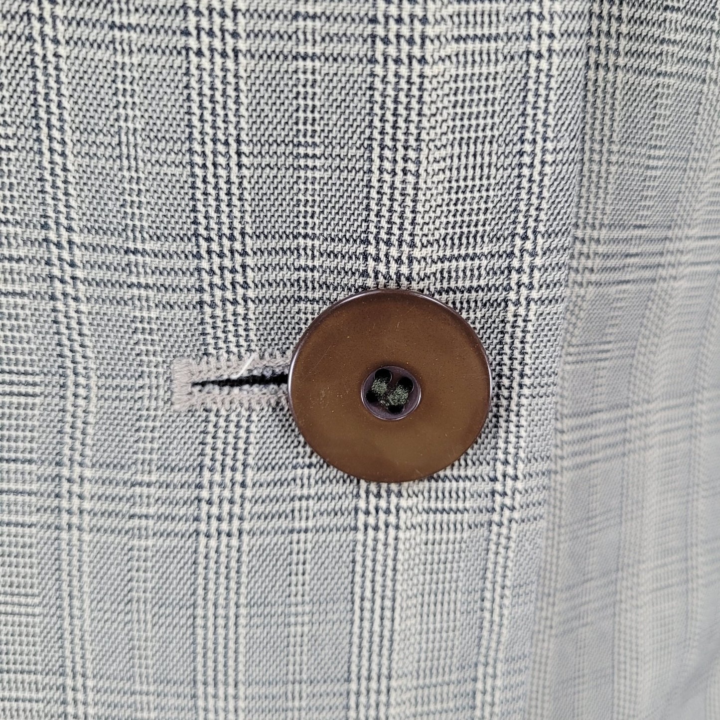 Kasper Beige Check 3 Button Peak Lined Jacket Skirt Suit 2 Piece Set Size 12P