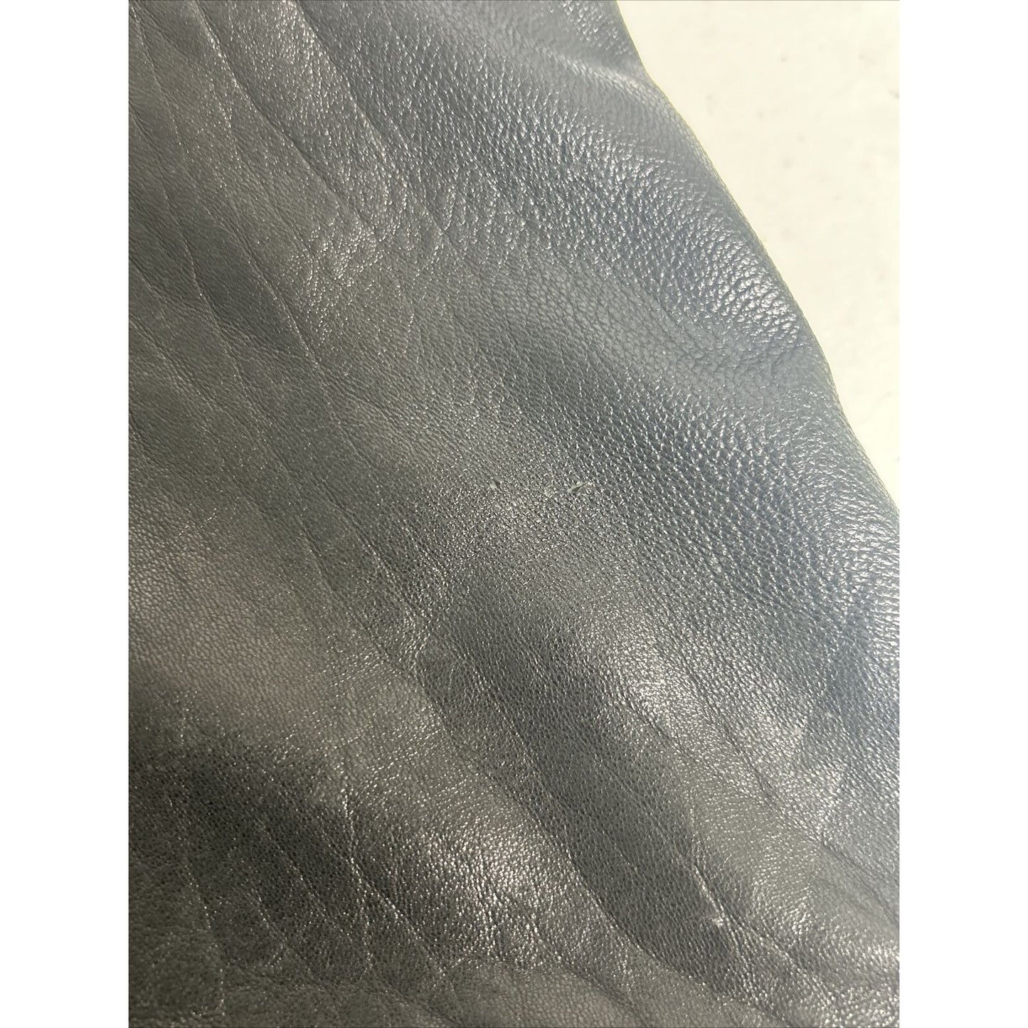 Roundtree & Yorke Black Lambskin Leather Long Sleeve Button Up Men’s Jacket L