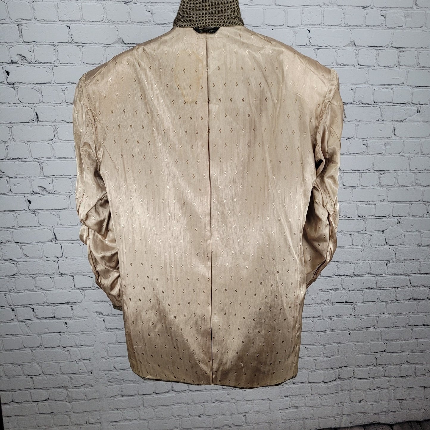 VTG Philbeck's Brown 2 Button Notch Ventless Blazer Sport Coat USA Made Size 42