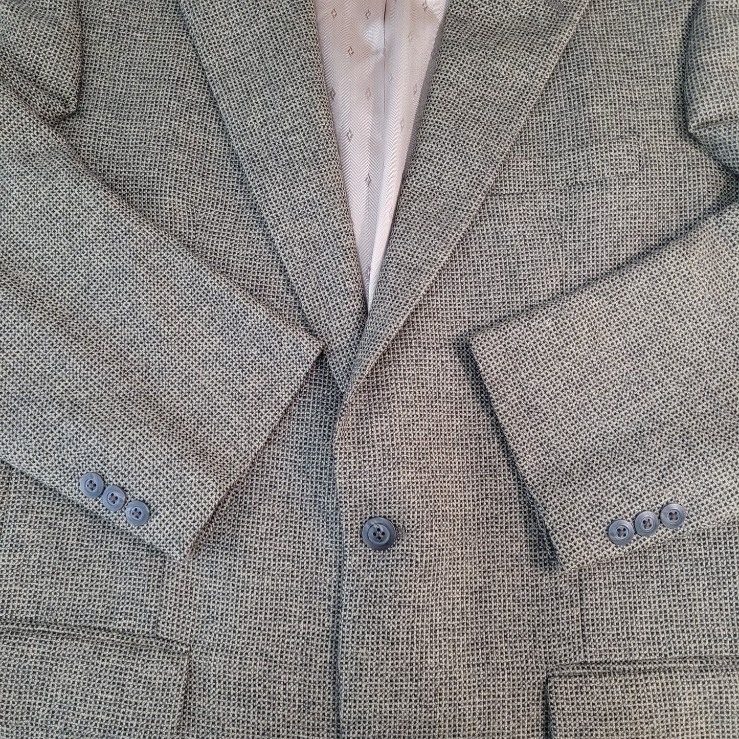 VTG Philbeck's Brown 2 Button Notch Ventless Blazer Sport Coat USA Made Size 42