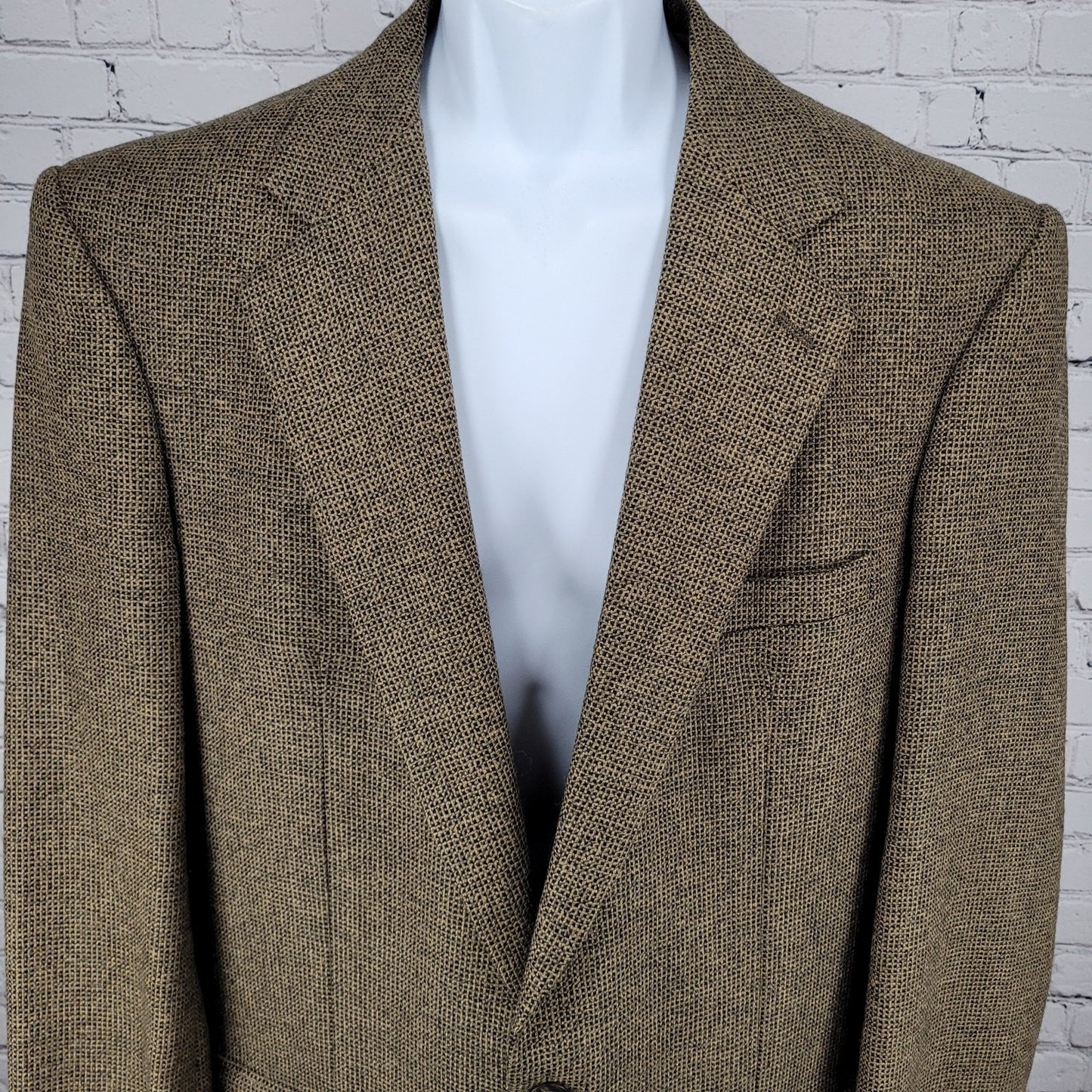 VTG Philbeck's Brown 2 Button Notch Ventless Blazer Sport Coat USA Made Size 42