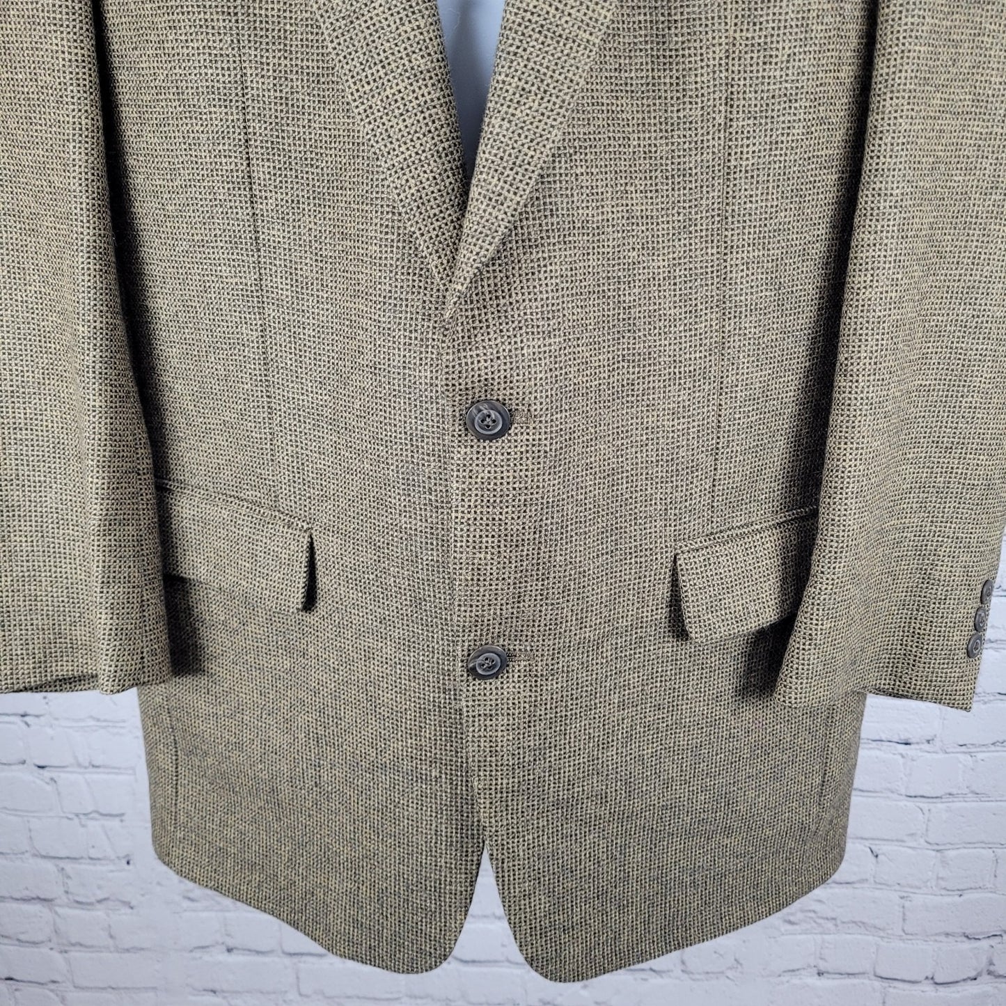 VTG Philbeck's Brown 2 Button Notch Ventless Blazer Sport Coat USA Made Size 42