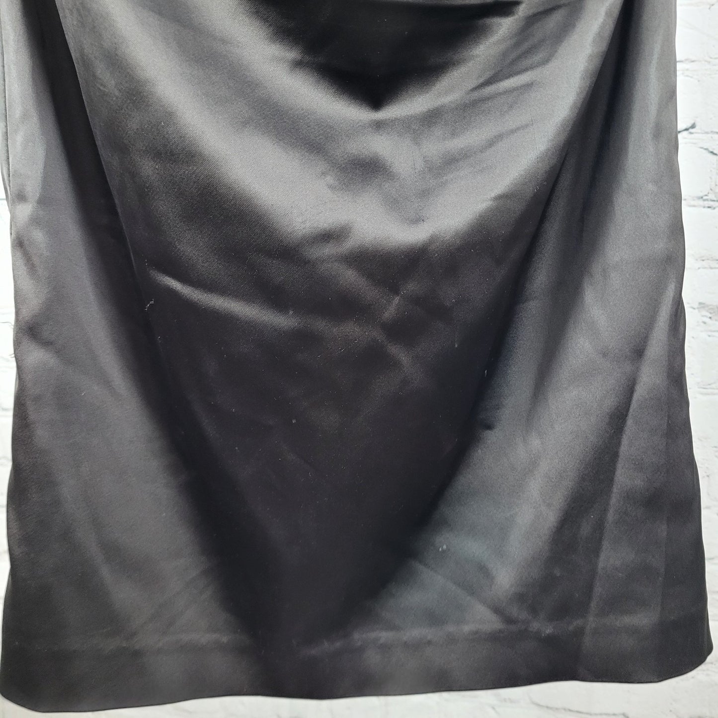 Suzi Chin Maggy Boutique Dark Brown Ruched Stretch Sheath Dress USA Made Size 8