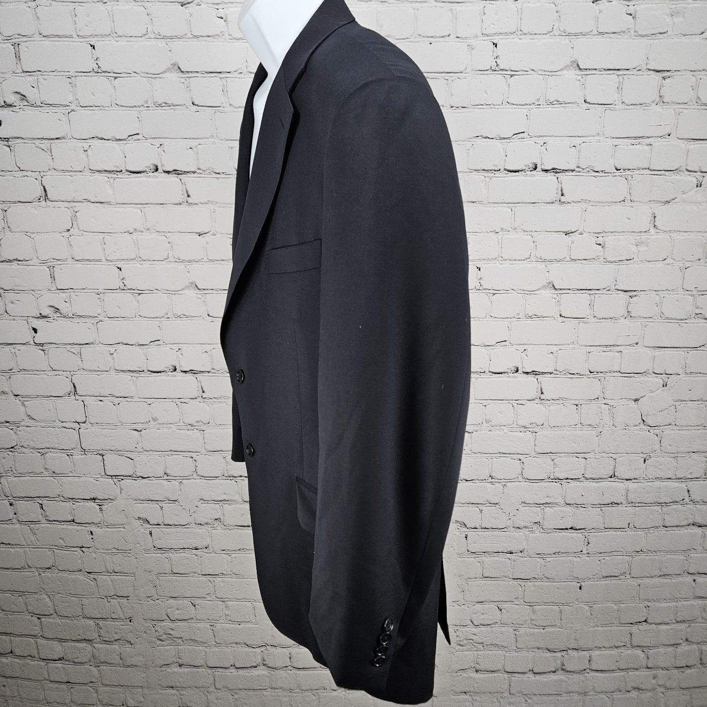 Canali Navy 100% Wool 2 Button Vented Notch Blazer Sport Coat Italy 56 US 46