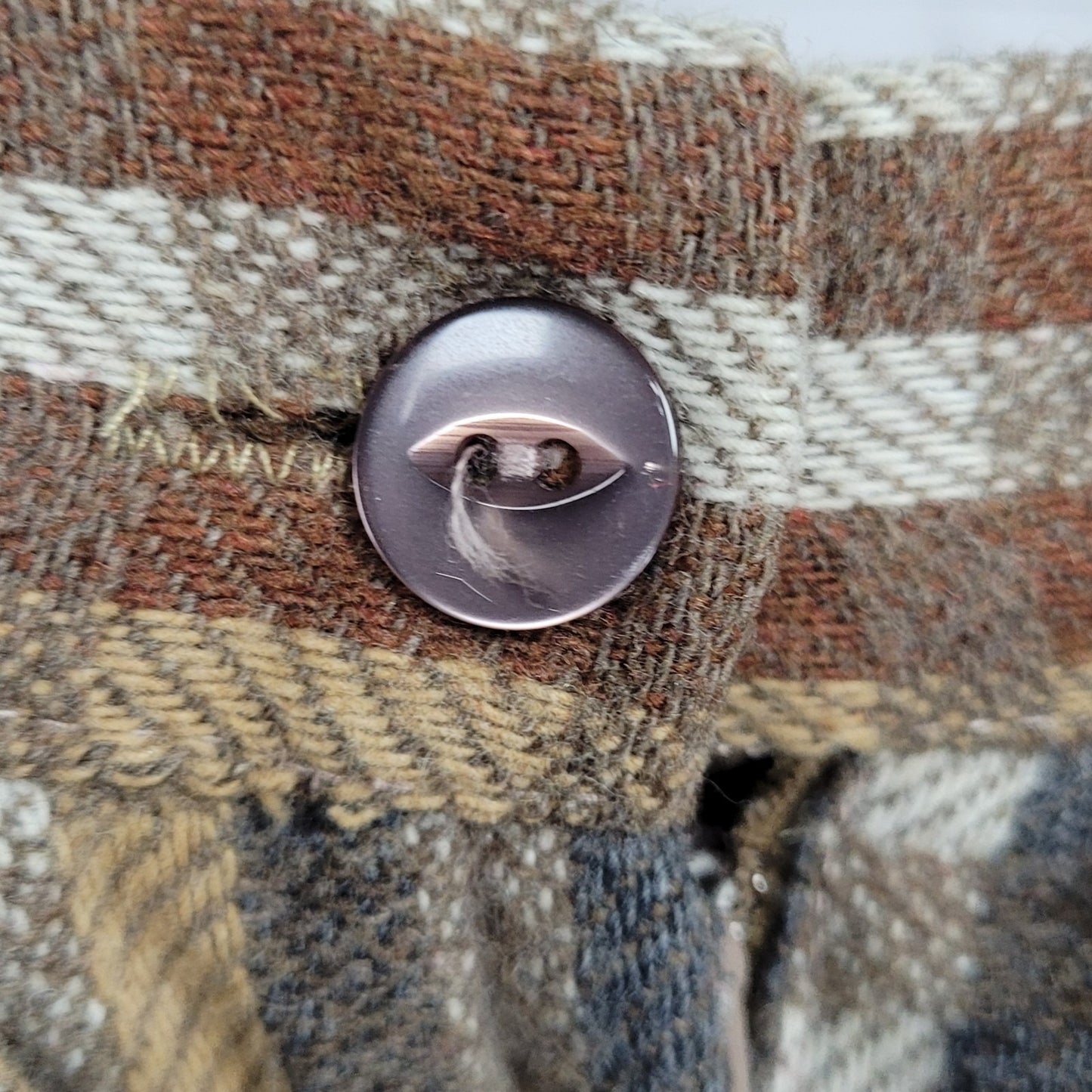 VTG Marsha Brown Wool Blend Plaid Pleated Back Zip Unlined A-Line Midi Skirt 12