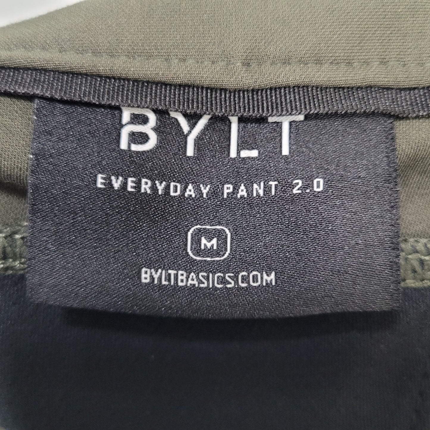 BYLT Green Everyday Pant 2.0 Stretch Tapered Premium Basic Size Medium M (31x30)