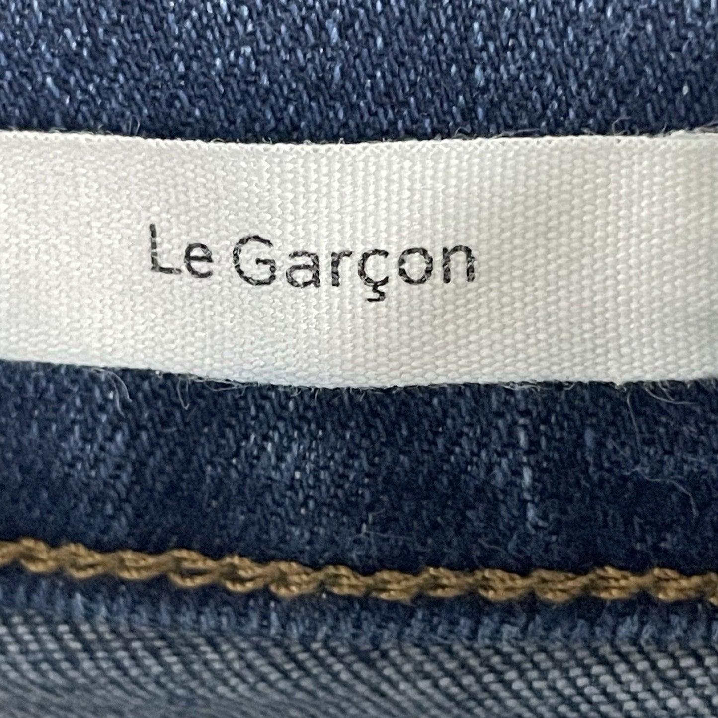 Frame Blue Denim Le Garçon Mid Rise Skinny Jeans Stretch Size 28 (32x28.5)