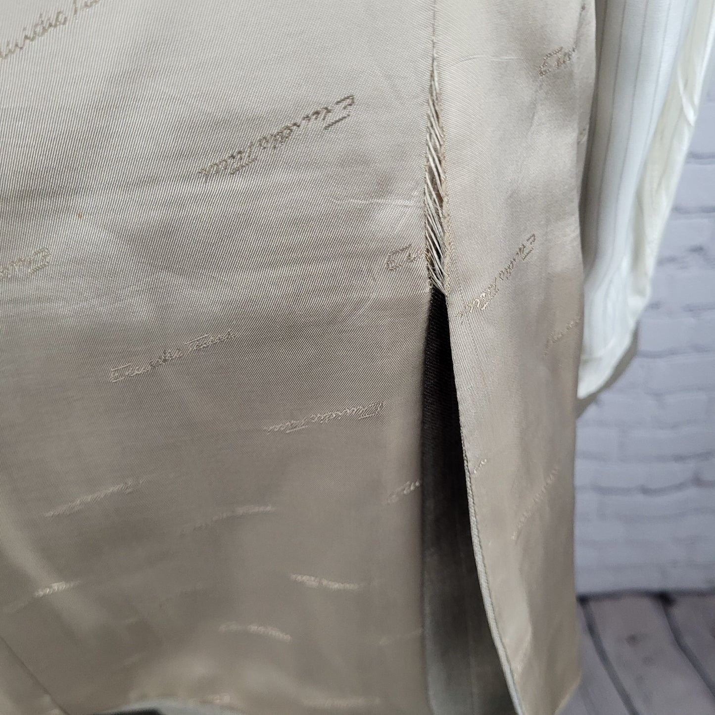 Emidio Tucci El Corte Ingles Tan Italian Wool Full Suit Size 54L US 44L (35x32)