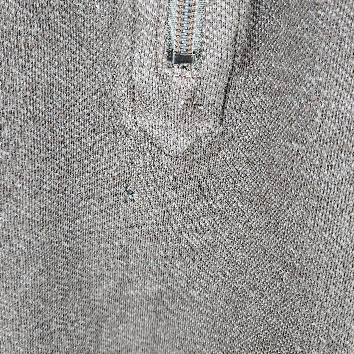 Tommy Bahama Brown 1/4 Zip Mock Neck Long Sleeve Pullover Sweatshirt Jacket XL