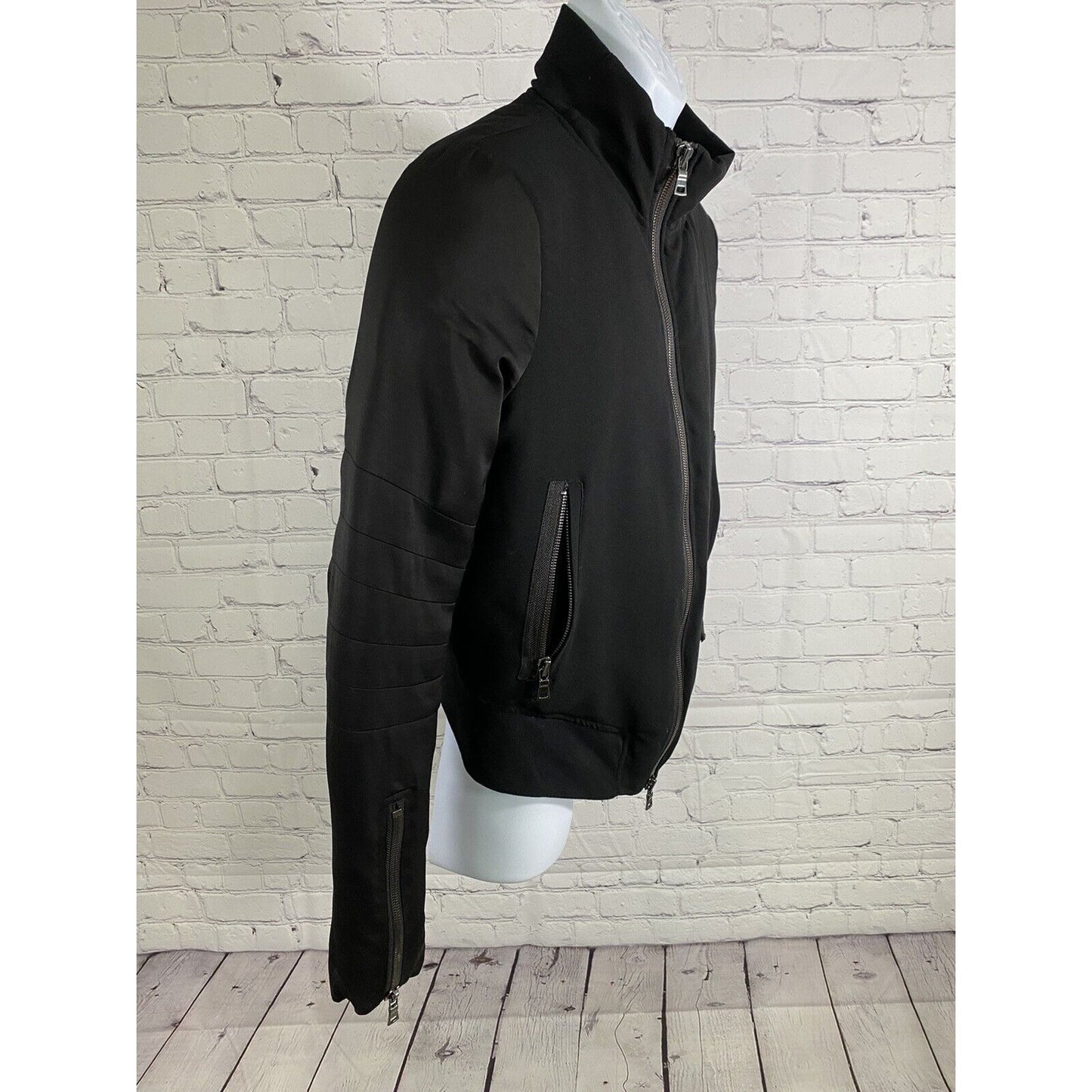 Hudson Back Full Zip Long Zipper Sleeve Zip Pockets Dual Fabric Jacket Men’s 40