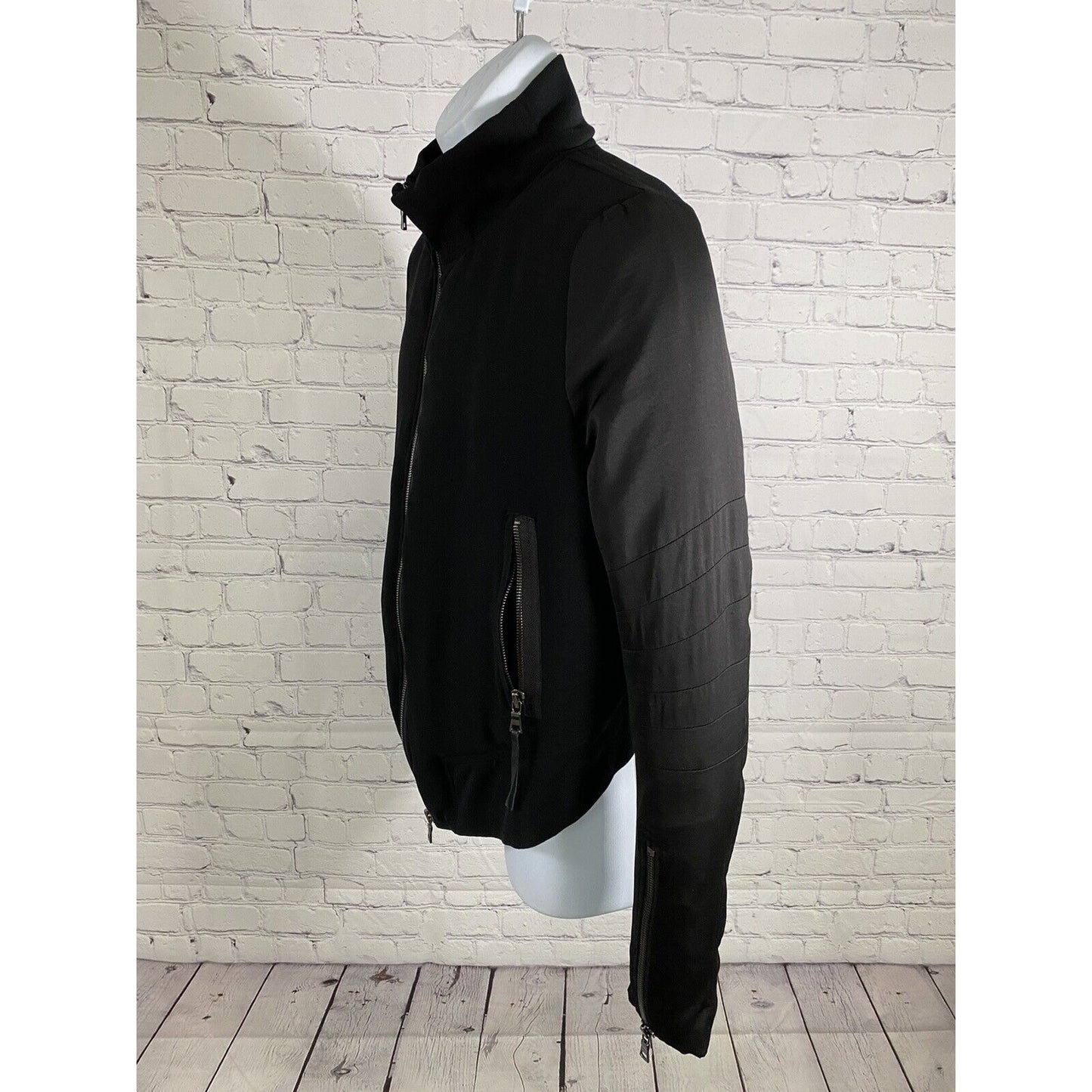 Hudson Back Full Zip Long Zipper Sleeve Zip Pockets Dual Fabric Jacket Men’s 40