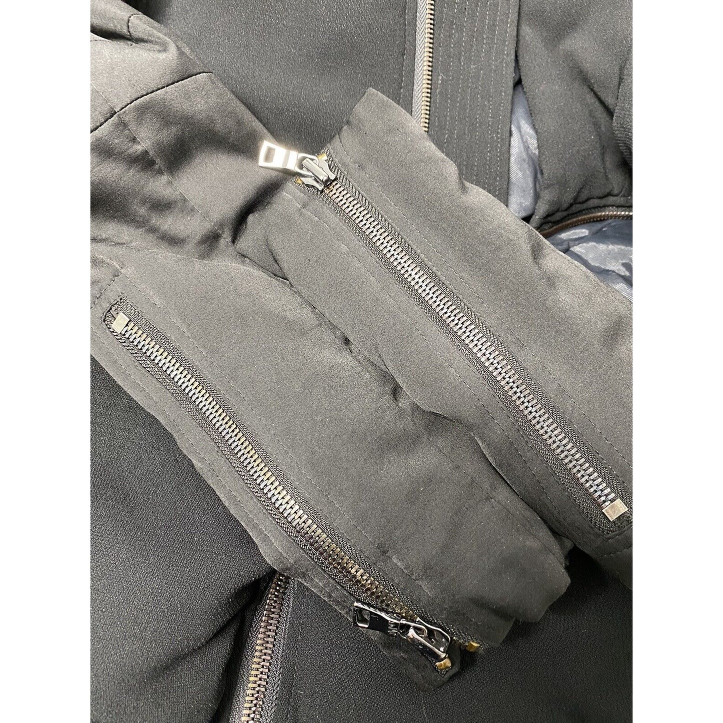 Hudson Back Full Zip Long Zipper Sleeve Zip Pockets Dual Fabric Jacket Men’s 40