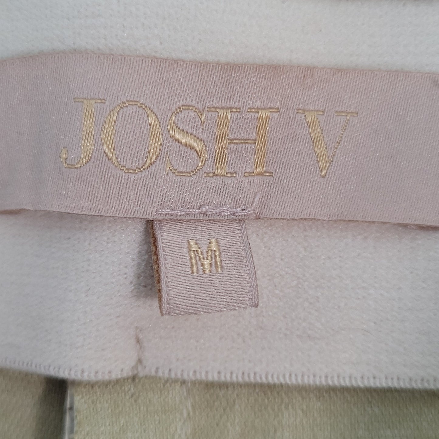 Josh V Ivory Cocoon White Marina Faux Leather Ankle Pants Size Medium M (28x26)