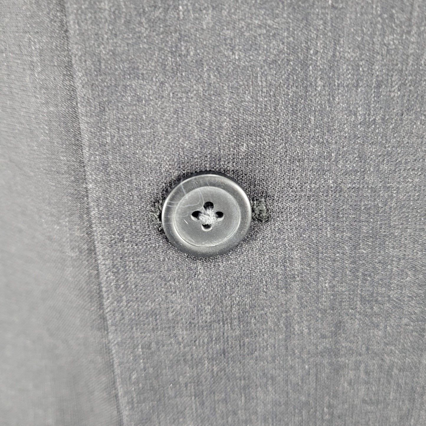 Versini Dark Grey 100% Wool 3 Button Blazer Full Two Piece Suit 42S 36W (36x28)