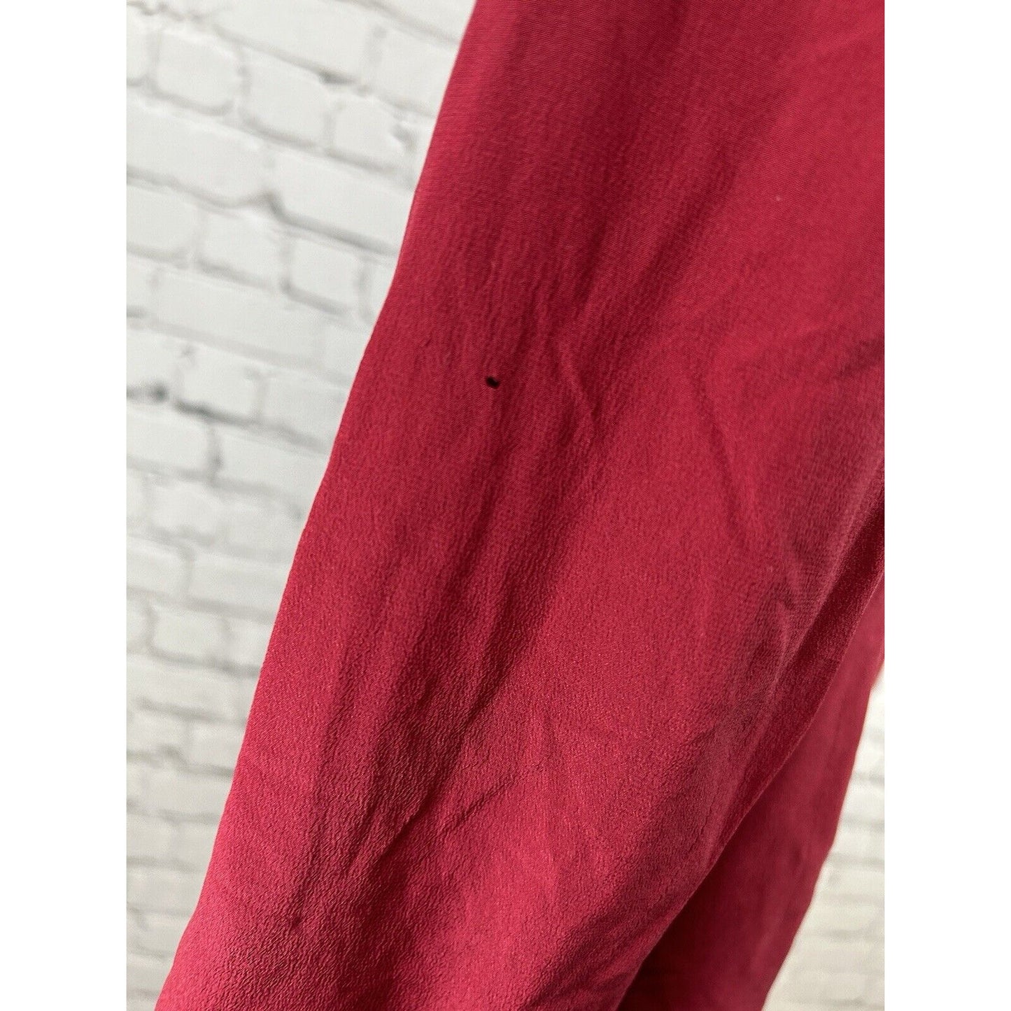 VTG Hugo Buscati Milano Silk Red Double Breasted Peak Lapel Women’s Blazer 12