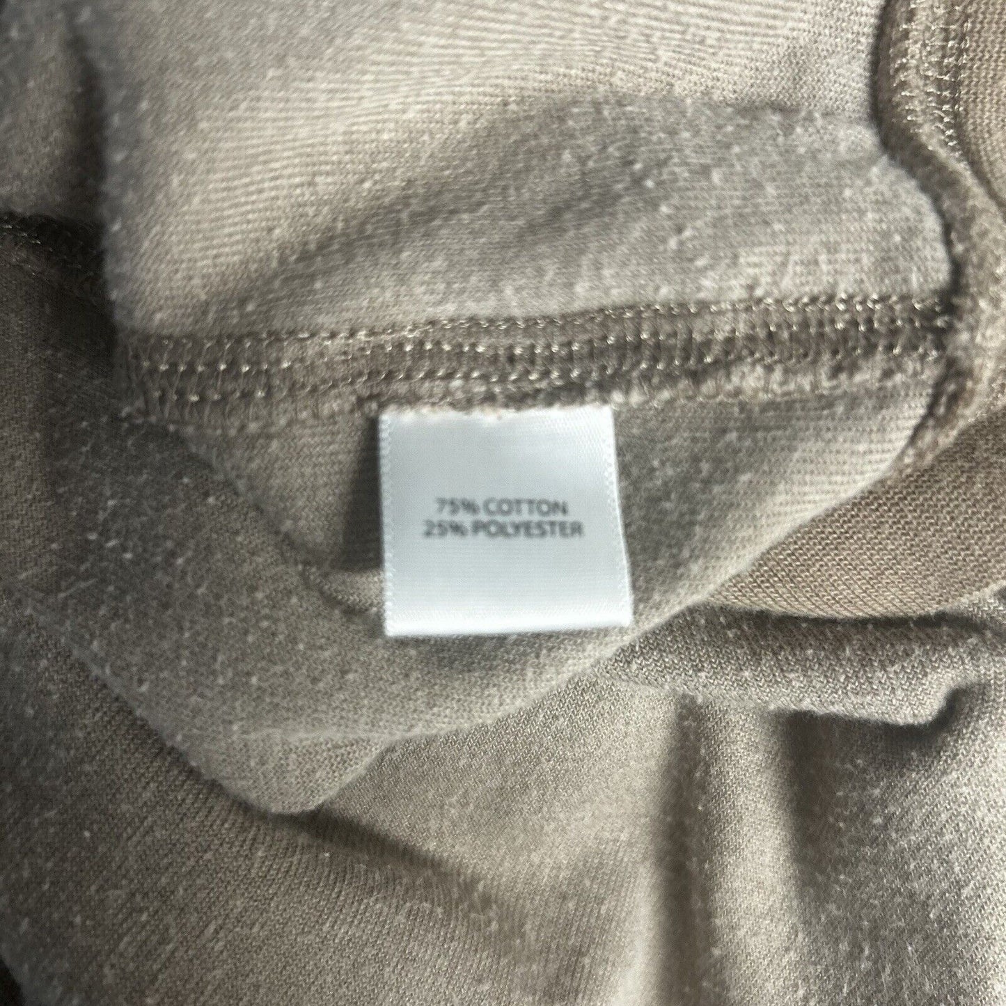 Saks Fifth Avenue Threads Nude Beige Full Zip Microfiber Two Pocket Jacket Large
