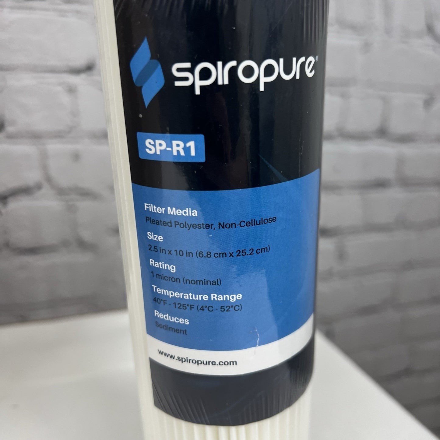 SpiroPure SP-R1 10x2.5 1 Micron Pleated Sediment Water Filter SPC-25-1001