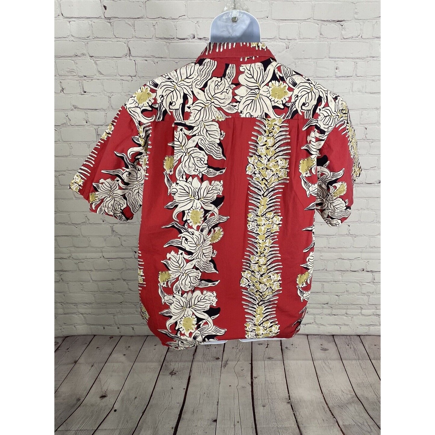 Steve & Barry’s Classic Hawaiian Short Sleeve Collared Button Up Shirt Men’s L