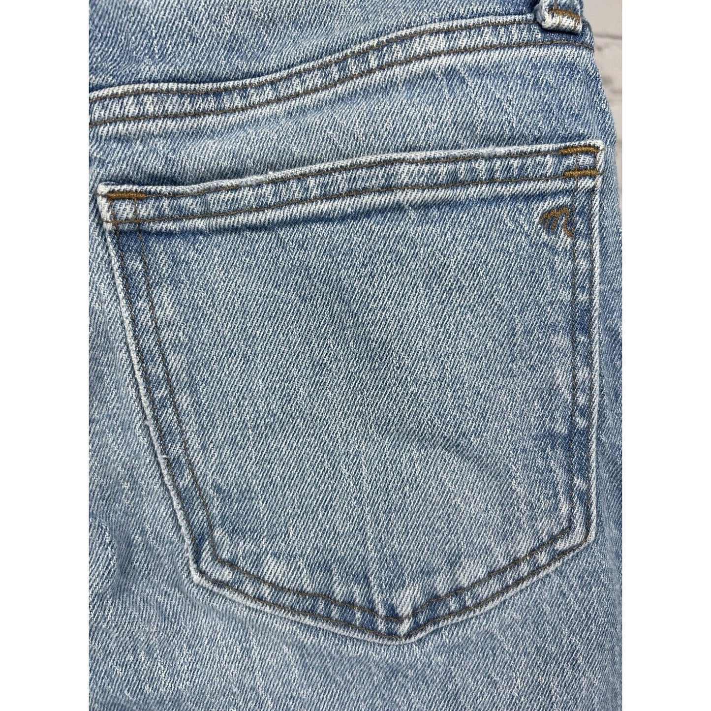 Madewell The Perfect Vintage Jean Blue Light Wash Distressed Jeans Size (24X25)