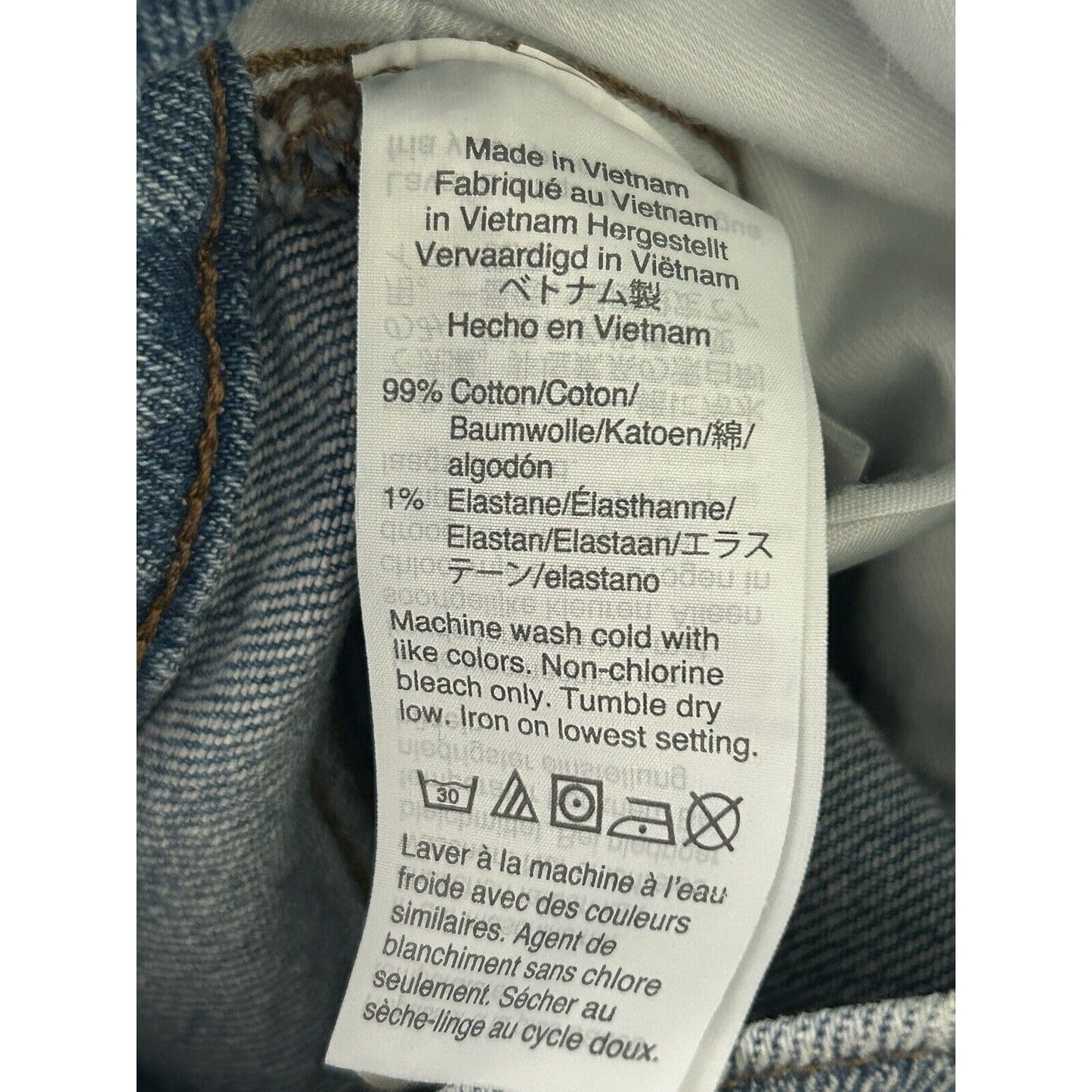 Madewell The Perfect Vintage Jean Blue Light Wash Distressed Jeans Size (24X25)