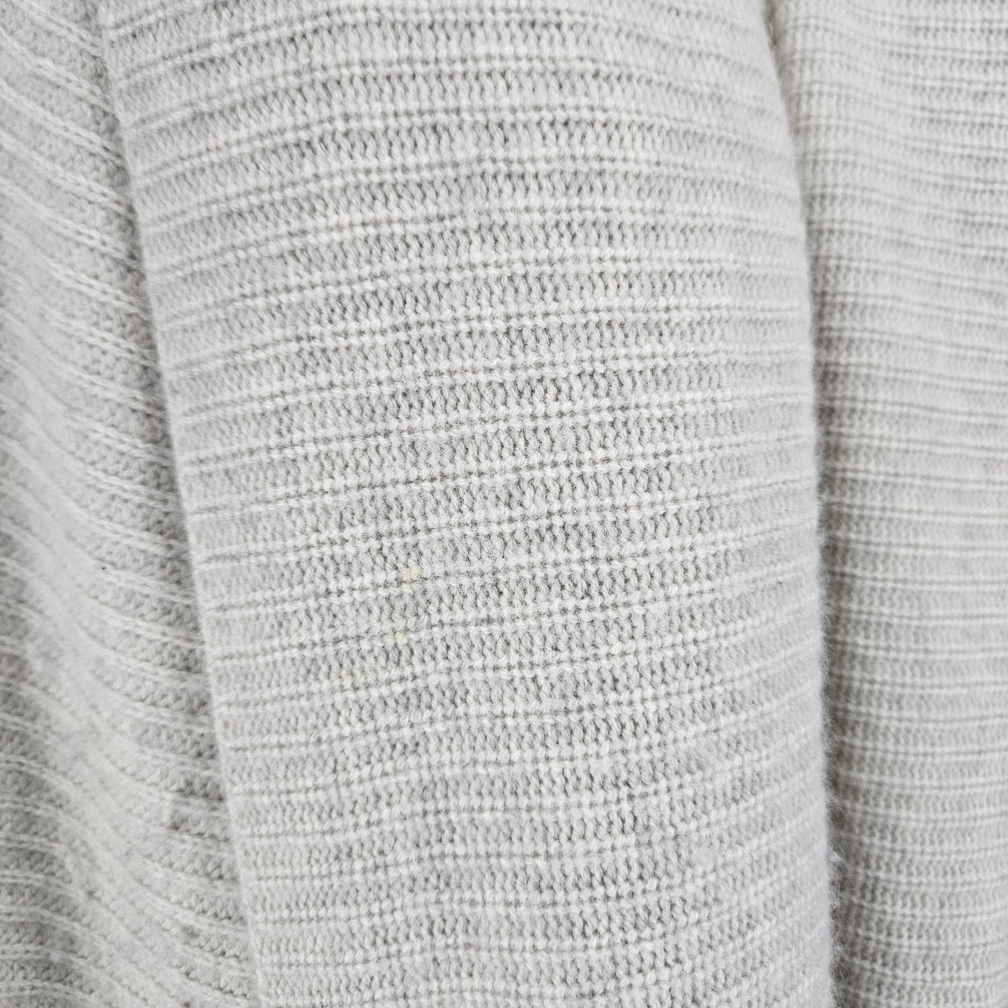 C By Bloomingdales Beige Knit Sleeveless Shawl Collar Open Cardigan Small S