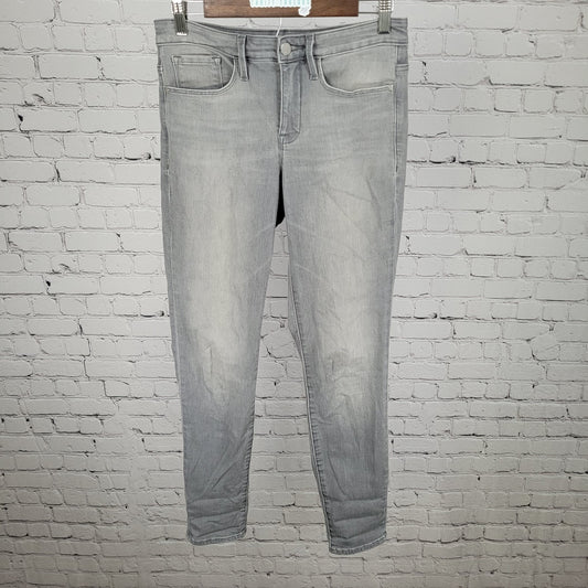 Athleta Sculptek Grey Stretch Mid Rise Performance Skinny Jeans Size 6 (29x29.5)