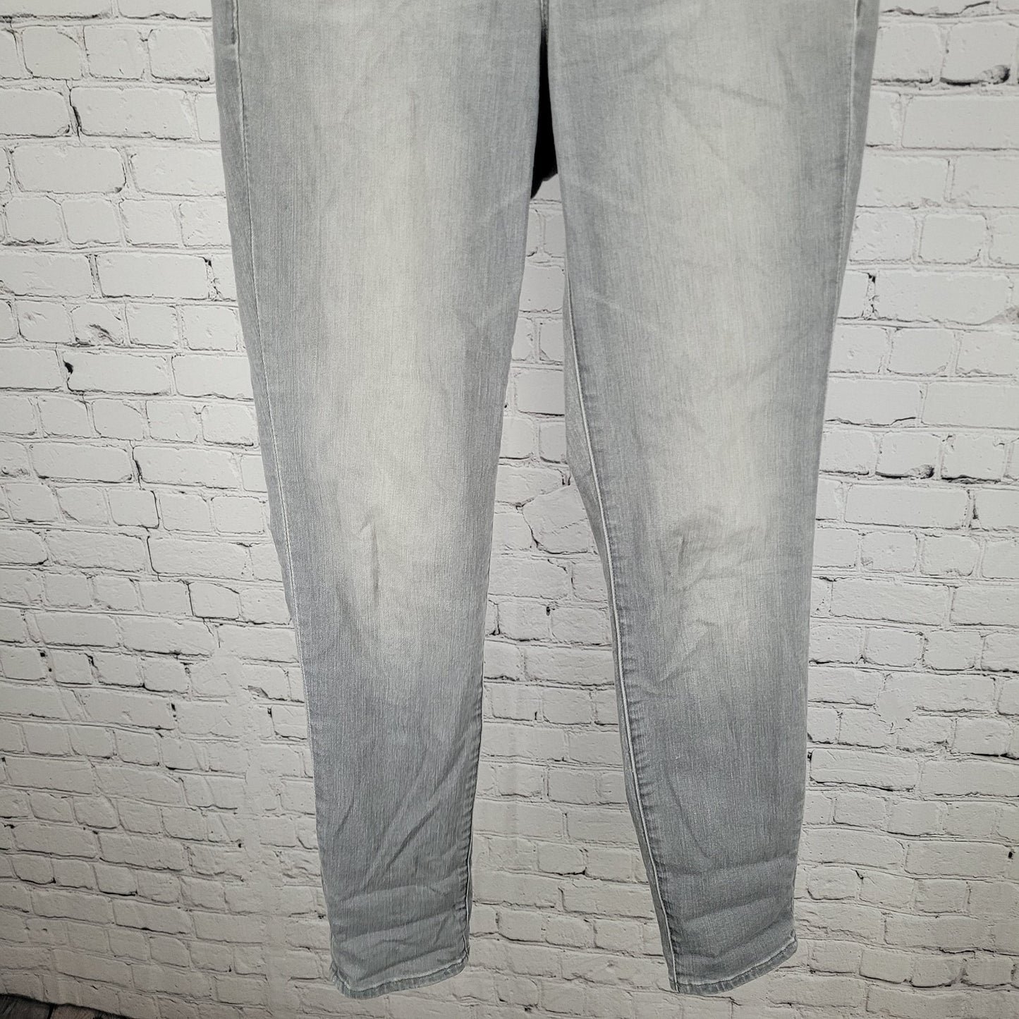 Athleta Sculptek Grey Stretch Mid Rise Performance Skinny Jeans Size 6 (29x29.5)