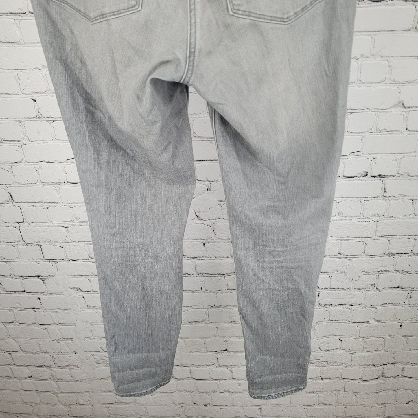 Athleta Sculptek Grey Stretch Mid Rise Performance Skinny Jeans Size 6 (29x29.5)