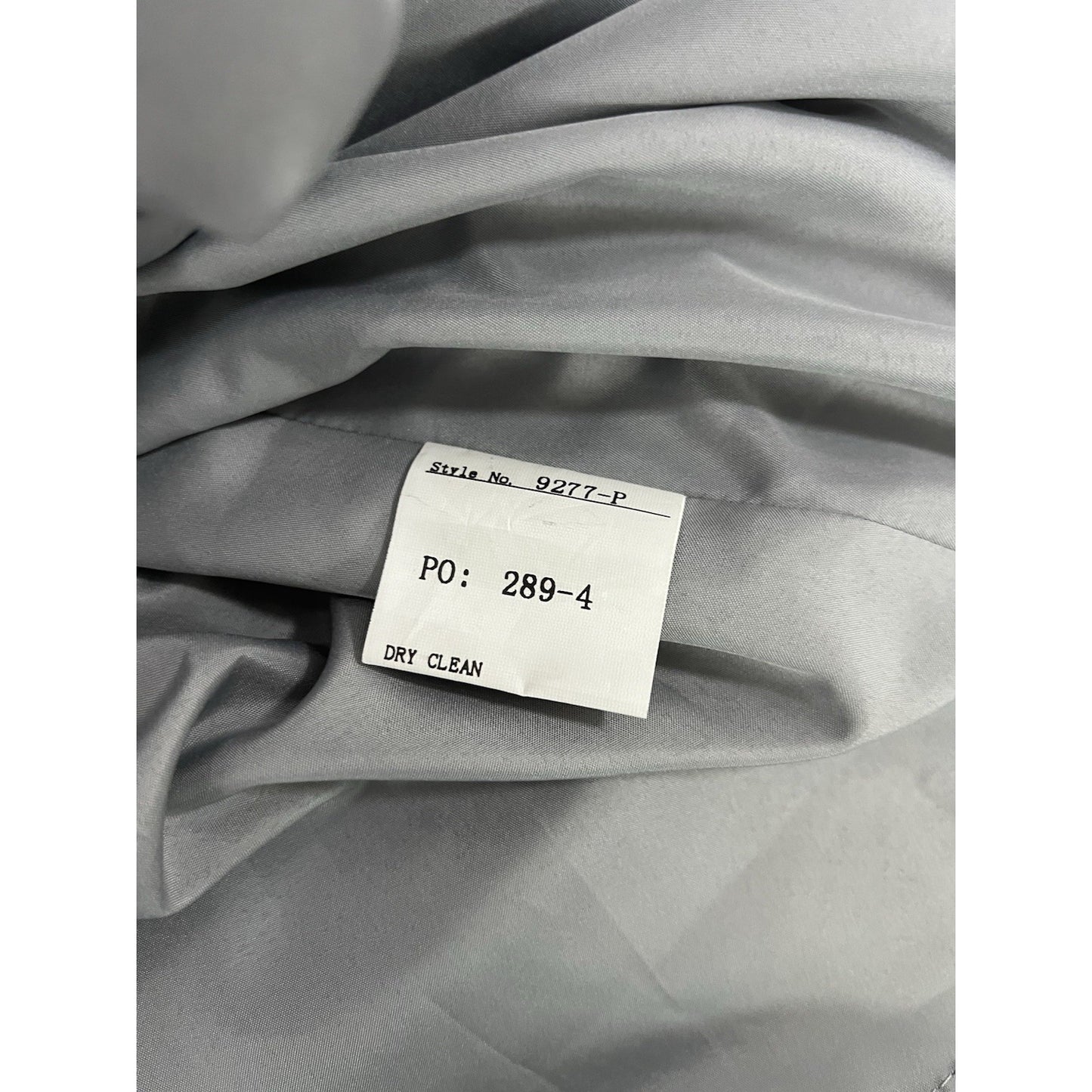 NWD Revelry Platinum Grey Hannah Chiffon Faux Wrap Slit Petite Maxi Long Dress 6