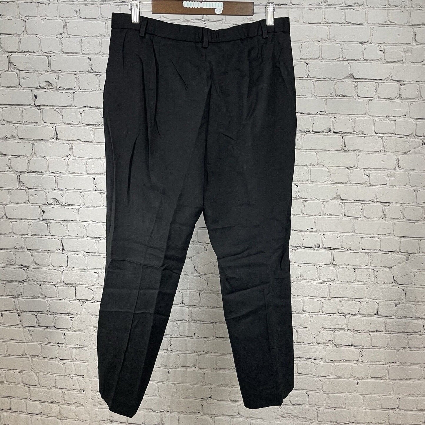 VTG Pendleton Black 100% Virgin Wool High Rise Dress Pants USA Size 14P (33x27)