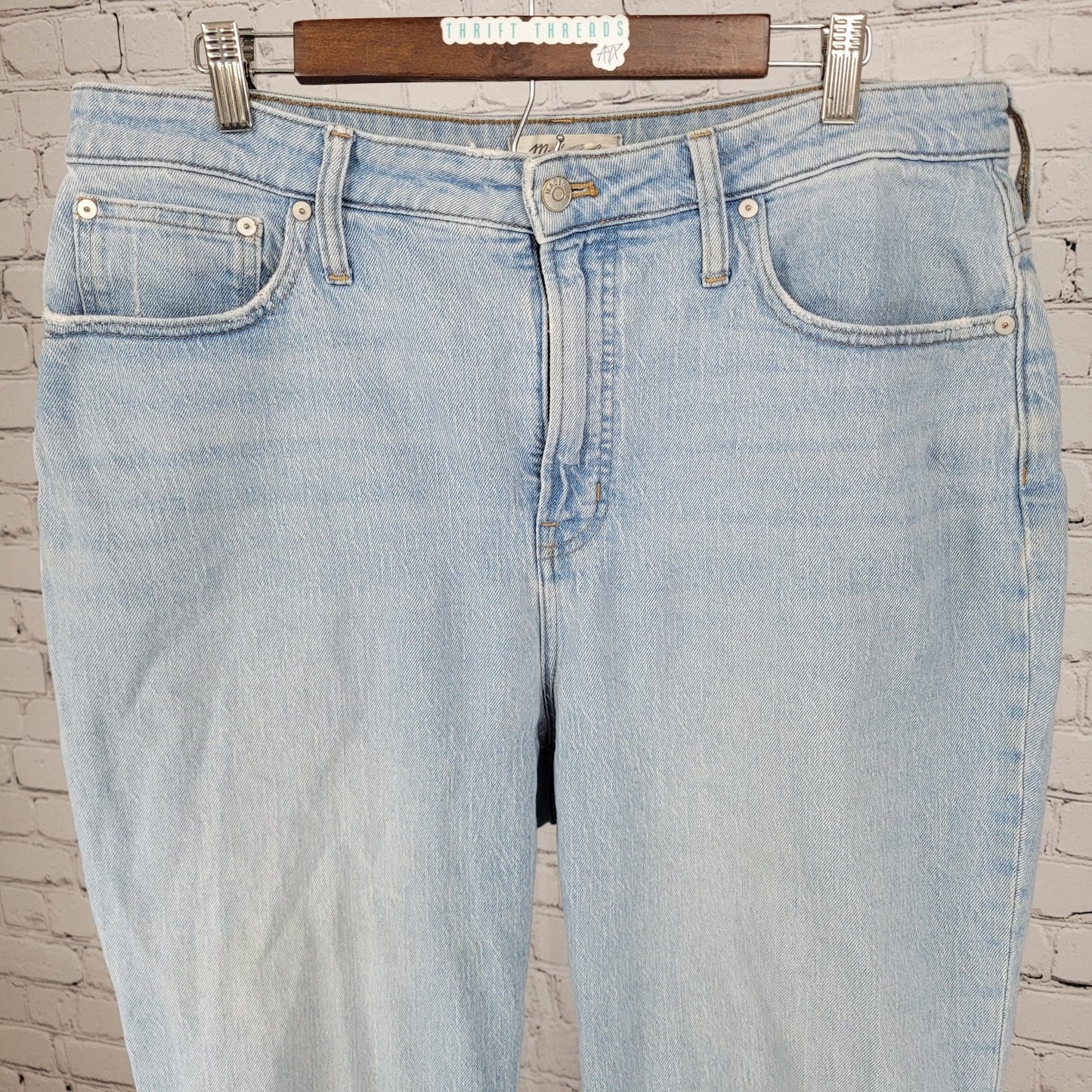 Madewell The Curvy Perfect Vintage Jean Light Denim High Rise Size 32 (35x27)