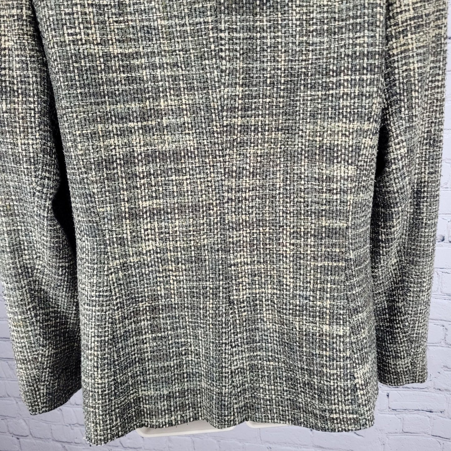 VTG VP Collection Green 100% Handwoven Silk 3 Button Notch Suit Jacket USA Large
