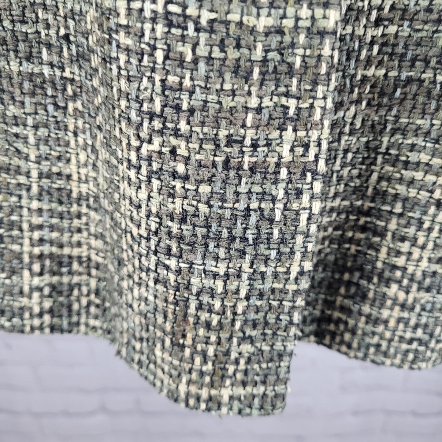 VTG VP Collection Green 100% Handwoven Silk 3 Button Notch Suit Jacket USA Large